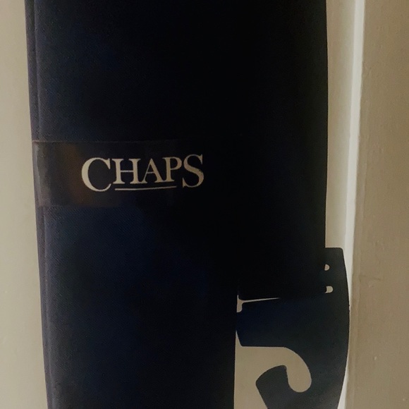 NWT 80% Off Chap Men’s Tie Slim Solid Blue - Picture 3 of 3